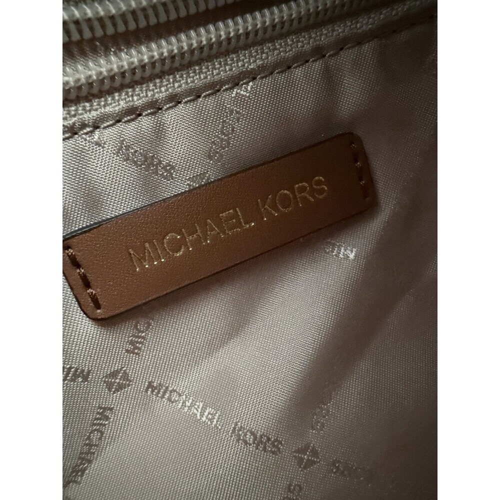 Michael Kors Shoulder Bag Joan Large Slouchy Vanilla Pebbled Leather AUTHENTIC - Picture 9 of 16